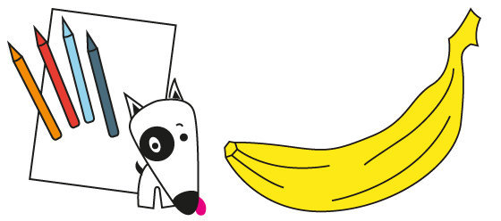 Coloriage n°31 - Les trois bananes